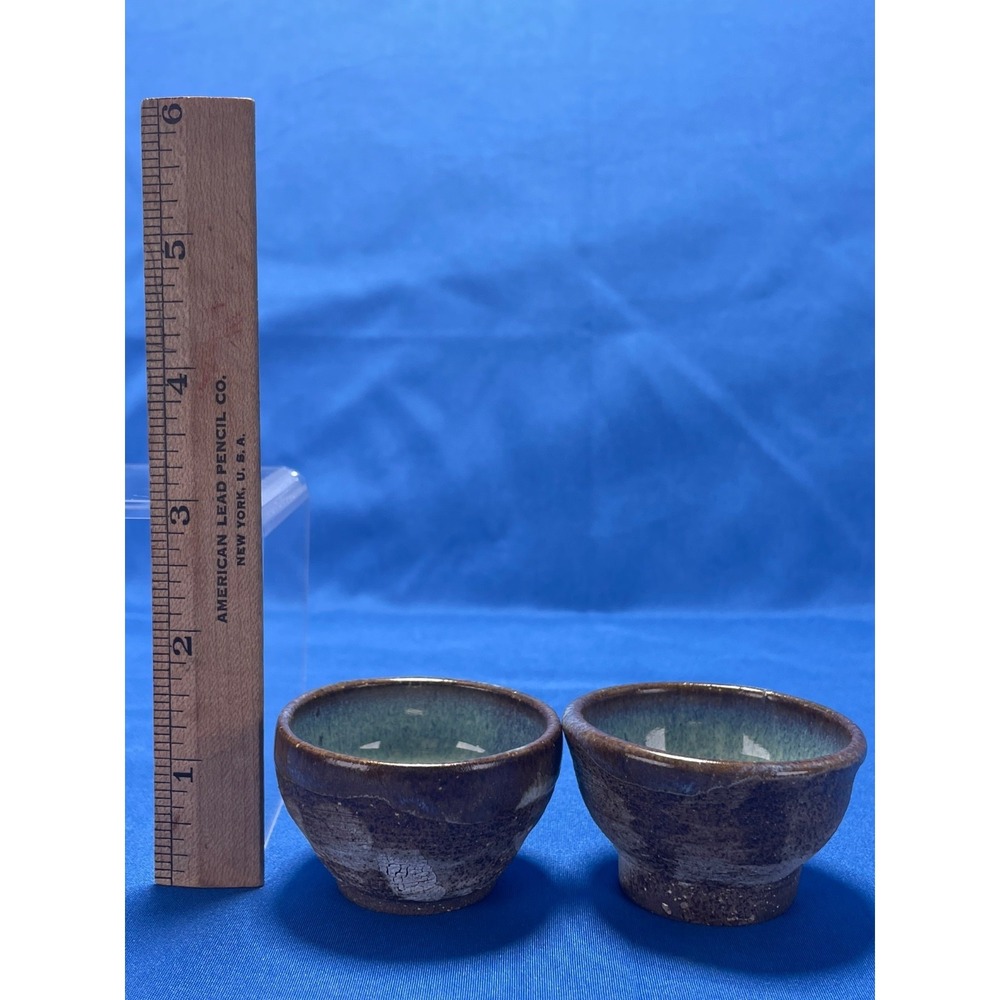 Hagi Yaki Studio Pottery Signed Japanese Tea Set Kairagi Glaze Teapot - Picture 12 of 14